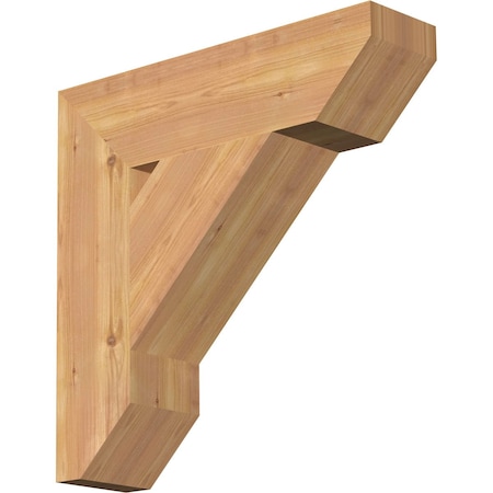 Ekena Millwork Traditional Slat Smooth Bracket, Western Red Cedar, 5 1/2"W x 22"D x 22"H BKT06X22X22TRA06SWR
